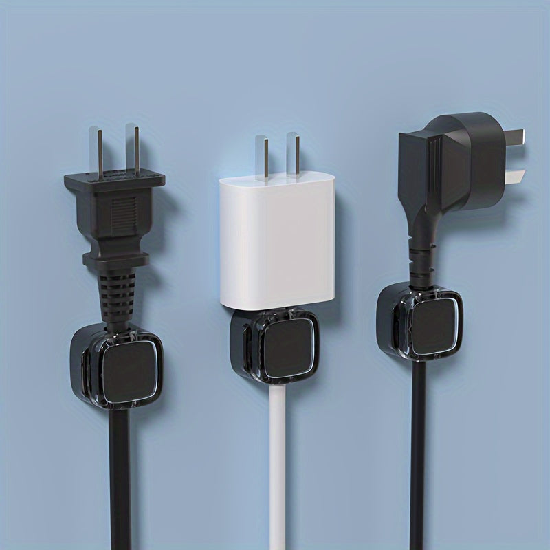 3-Pack Adhesive Cable Organizers For Desk And Wall - No-Drill, Stick-On Cord Management Clips For Data, Earphone & Electrical Wires