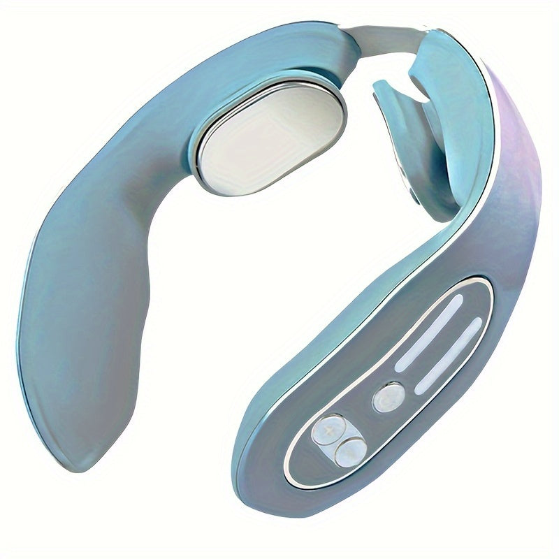 Experience Total Relaxation with this Intelligent Heated Neck Massager - Reduces Fat & Wrinkles, Soothes Muscles for Men & Women