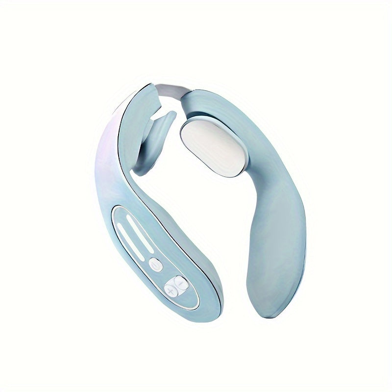 Experience Total Relaxation with this Intelligent Heated Neck Massager - Reduces Fat & Wrinkles, Soothes Muscles for Men & Women