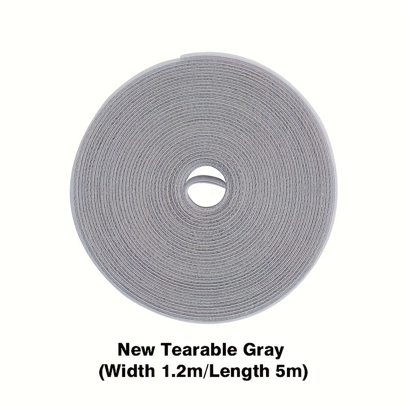 Adjustable Magic Tape Strip - Ideal for Cable Organization, Plant Securing & Household Tasks, Durable Material, Versatile Use, Gray, Cable Organizers for Cords