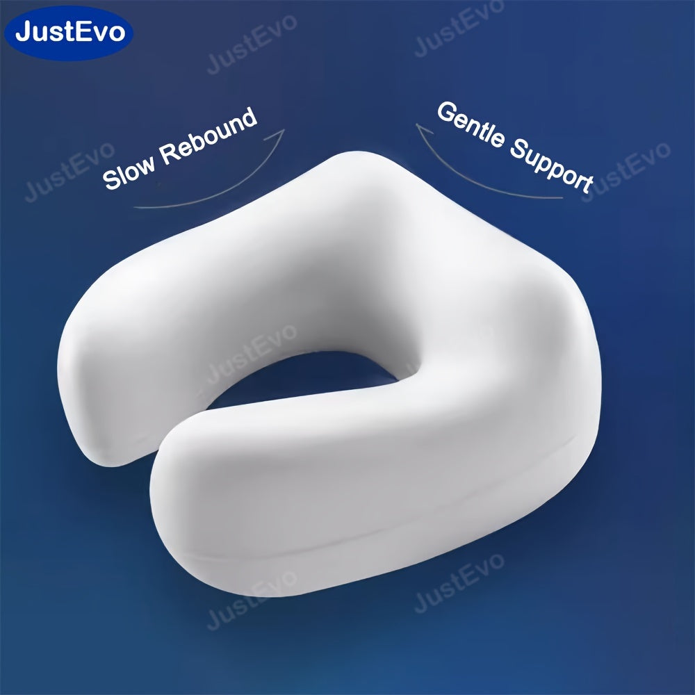 JustEvo U-Shaped Electric Neck Massager - USB Rechargeable, Hypoallergenic with Durable Memory Foam for Relaxation - Ideal for Home, Office, and Travel