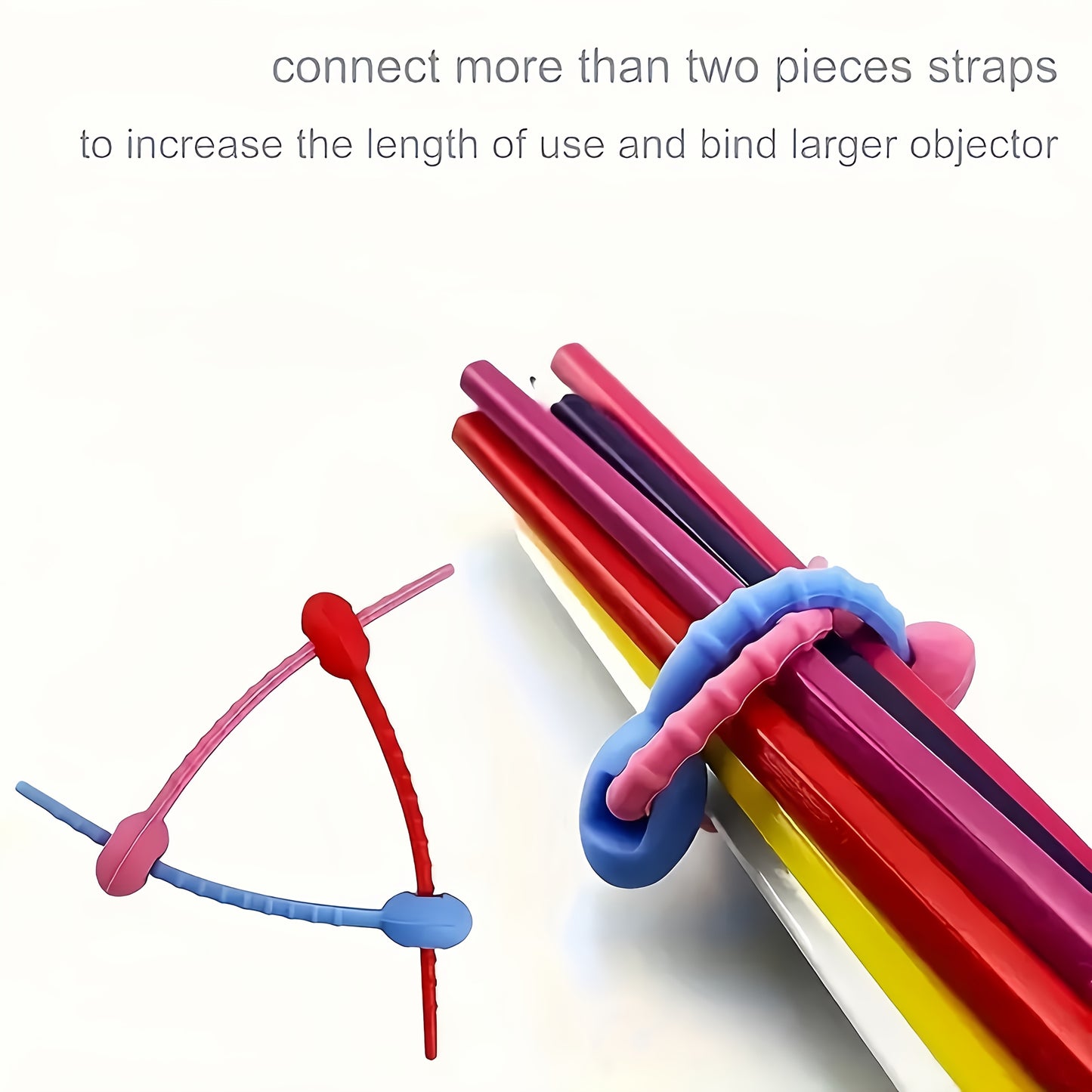 100/150 Pack Silicone Cable Organizers, Reusable Twisted Cord Ties, Multifunctional Zipper Storage Bags for Headphone, Charging Cables, Cord Management Clips - No Battery Required