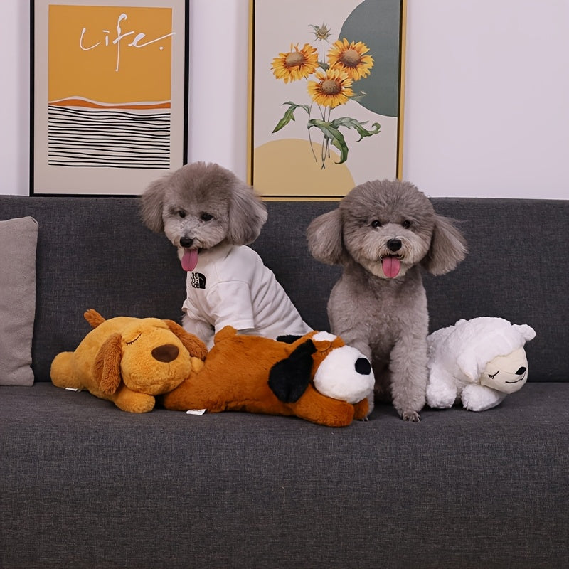 [NPET Puppy Heartbeat Toy] NPET Puppy Heartbeat Dog Toy | PP Stuffed Pet Plush Toy Great for Dog Sleep Aids Suitable for Small Medium And Large Dogs - Battery Is Not Included