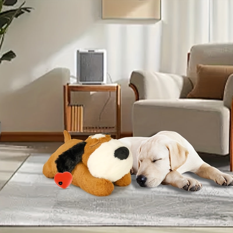 [NPET Puppy Heartbeat Toy] NPET Puppy Heartbeat Dog Toy | PP Stuffed Pet Plush Toy Great for Dog Sleep Aids Suitable for Small Medium And Large Dogs - Battery Is Not Included
