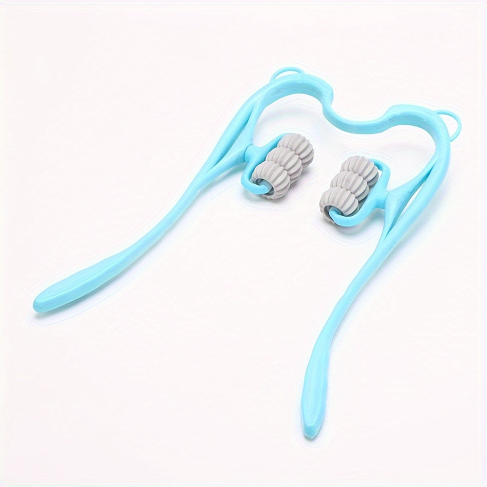 1pc Neck Massager Roller Massager, Handheld Shoulder Massager Tool With 6 Balls, Suitable For Legs, Waist, Neck And Shoulder Relaxer