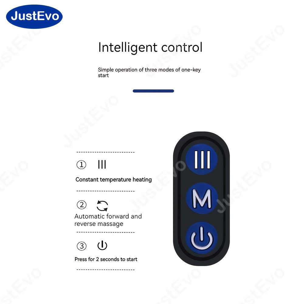 JustEvo U-Shaped Electric Neck Massager - USB Rechargeable, Hypoallergenic with Durable Memory Foam for Relaxation - Ideal for Home, Office, and Travel