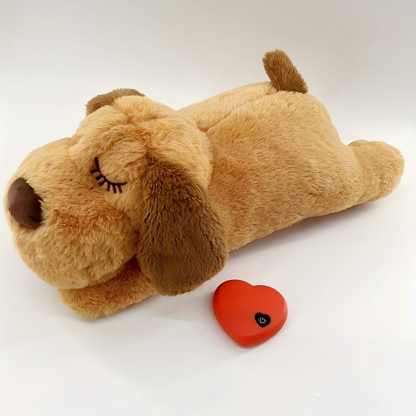 [NPET Puppy Heartbeat Toy] NPET Puppy Heartbeat Dog Toy | PP Stuffed Pet Plush Toy Great for Dog Sleep Aids Suitable for Small Medium And Large Dogs - Battery Is Not Included