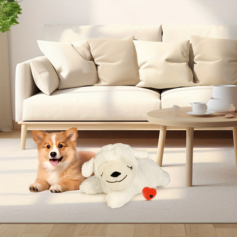 [NPET Puppy Heartbeat Toy] NPET Puppy Heartbeat Dog Toy | PP Stuffed Pet Plush Toy Great for Dog Sleep Aids Suitable for Small Medium And Large Dogs - Battery Is Not Included